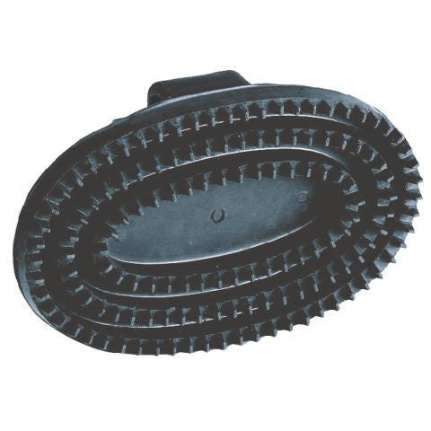 Rosborstel ovaal hard rubber rubber bandje