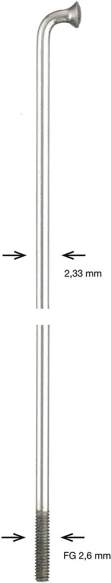 Alpina spaak spoke zinc 2,34x290 mm