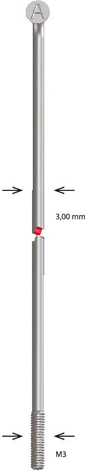 Alpina spaak spoke zinc m3x184 mm