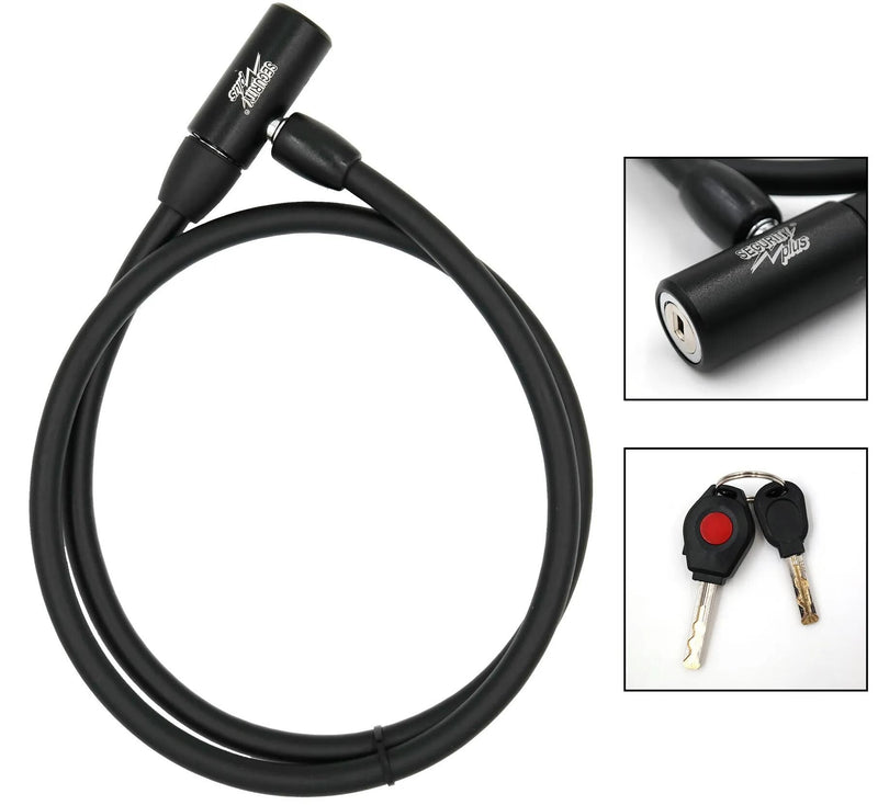 Security plus kabelschloss k88 cable lock sec.plus k888 120cm black