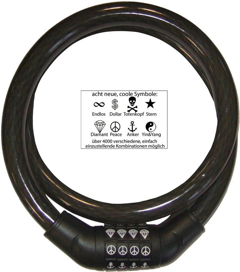 Security plus kabelschloss sps 100 comb.cab.lock sec.plus sps 100 plastic coating