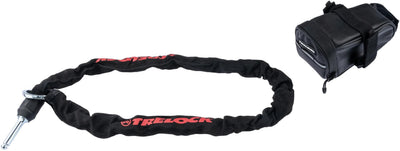 Trelock einsteckkette zr 355 plug-in chain zr 355 100cm + saddle bag