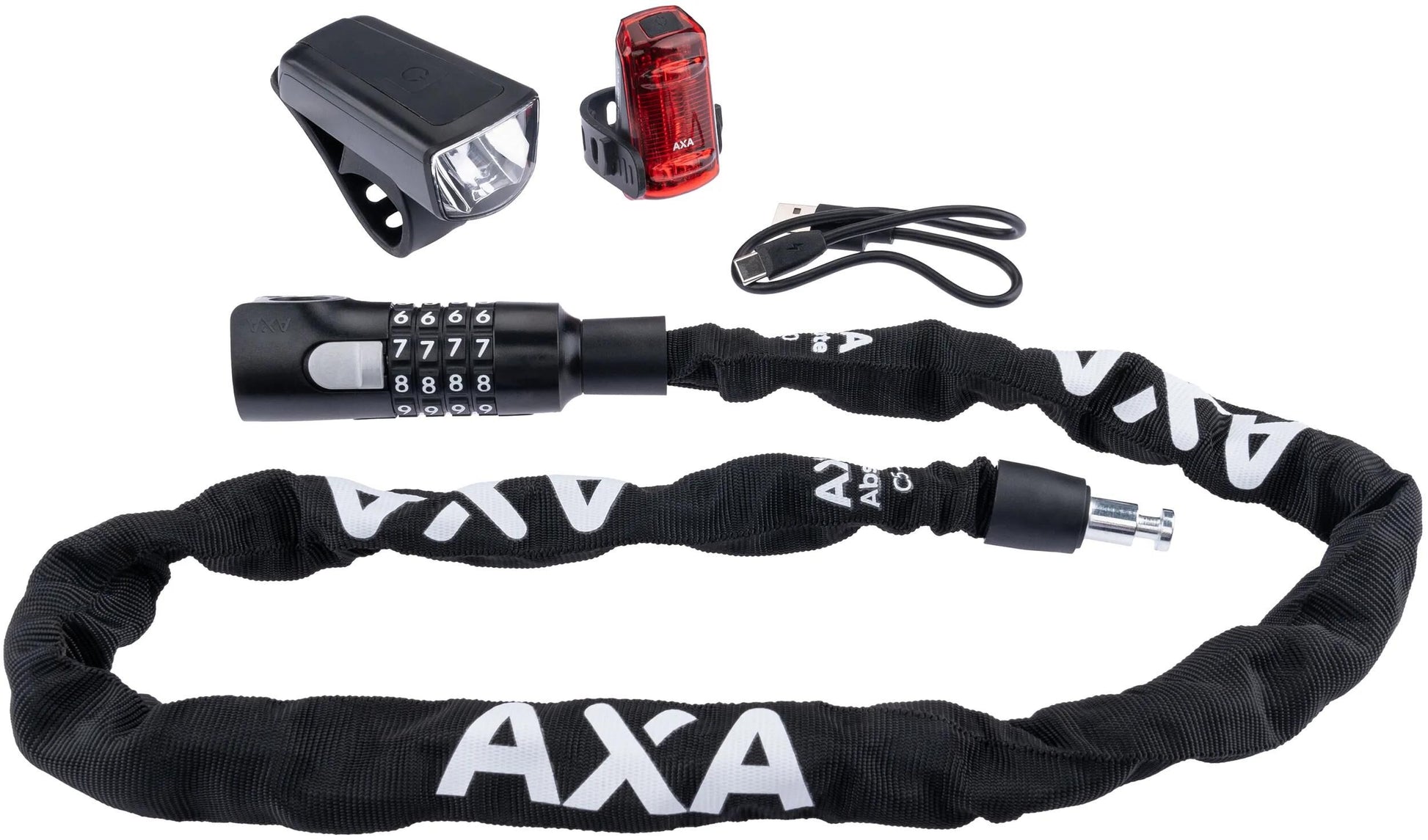 Axa lichtset absolute c5-90 dwn 50 safety set absolute c5-90 + dwn 50 set 3pcs.