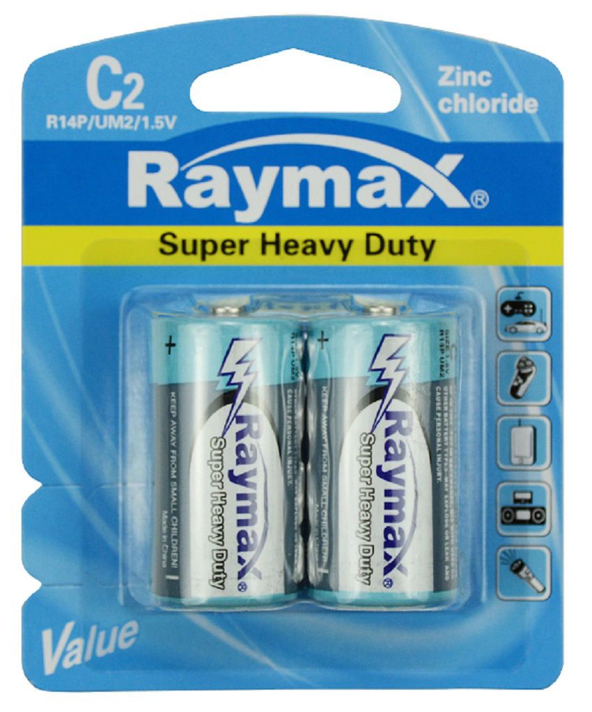 Raymax producten batterij r14p zink c 15v a 2st