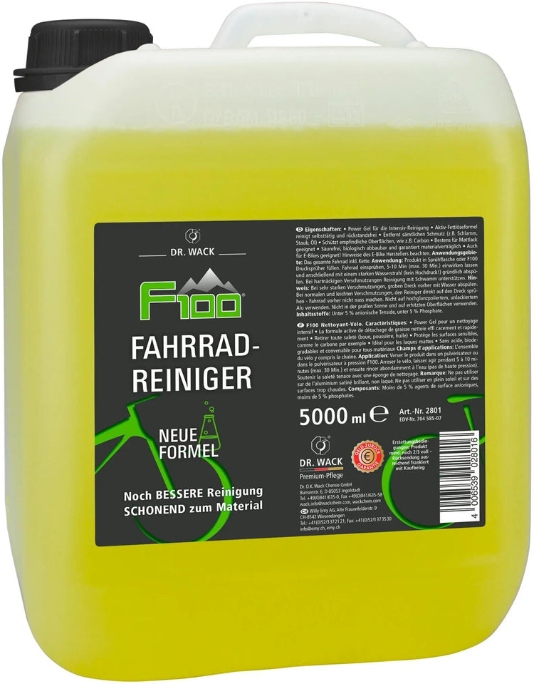 Dr. wack fietsreiniger f100 dr.wack f100 bike cleaner 5l