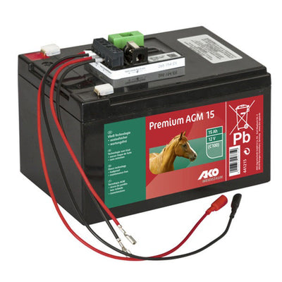 Ako premium agm vliesaccu 15 ah complete set
