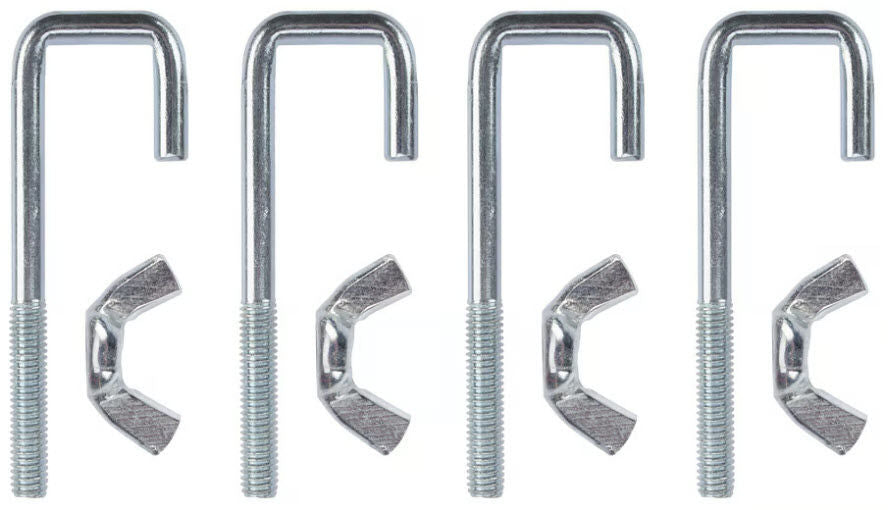 Bevestigingssetje voor kunststof rugleuning slede