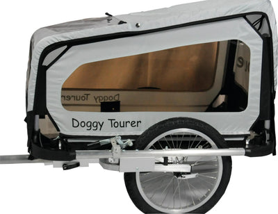 Doggytourer fiets-hondenkar doggy tourer s dog trailer doggy tourer s sil. bl.