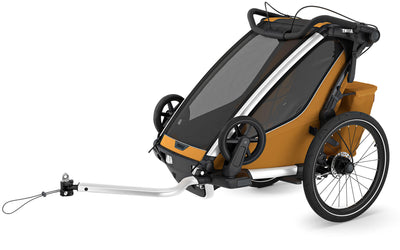 Thule fiets-kinderkar chariot sport 2 single bicycle trailer chariot sport 2 gold
