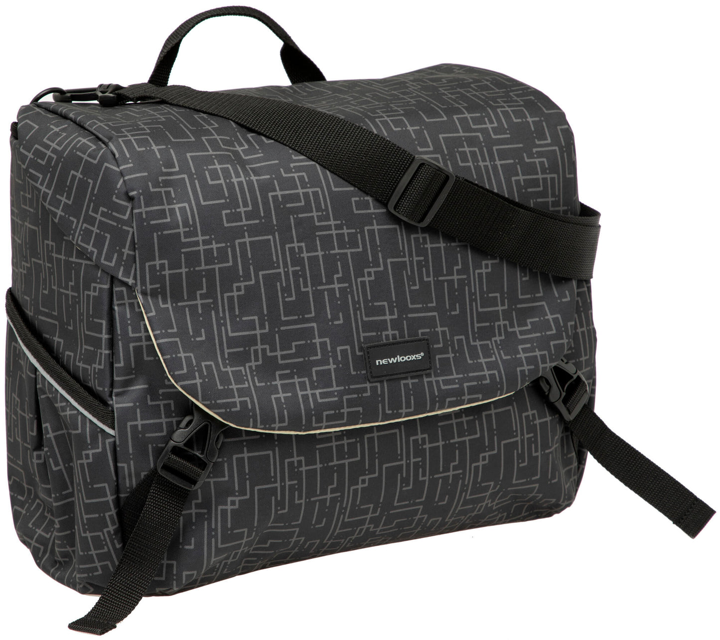 Mondi Joy fietstas - ruime en veelzijdige schoudertas - waterafstotend - Ivy Black