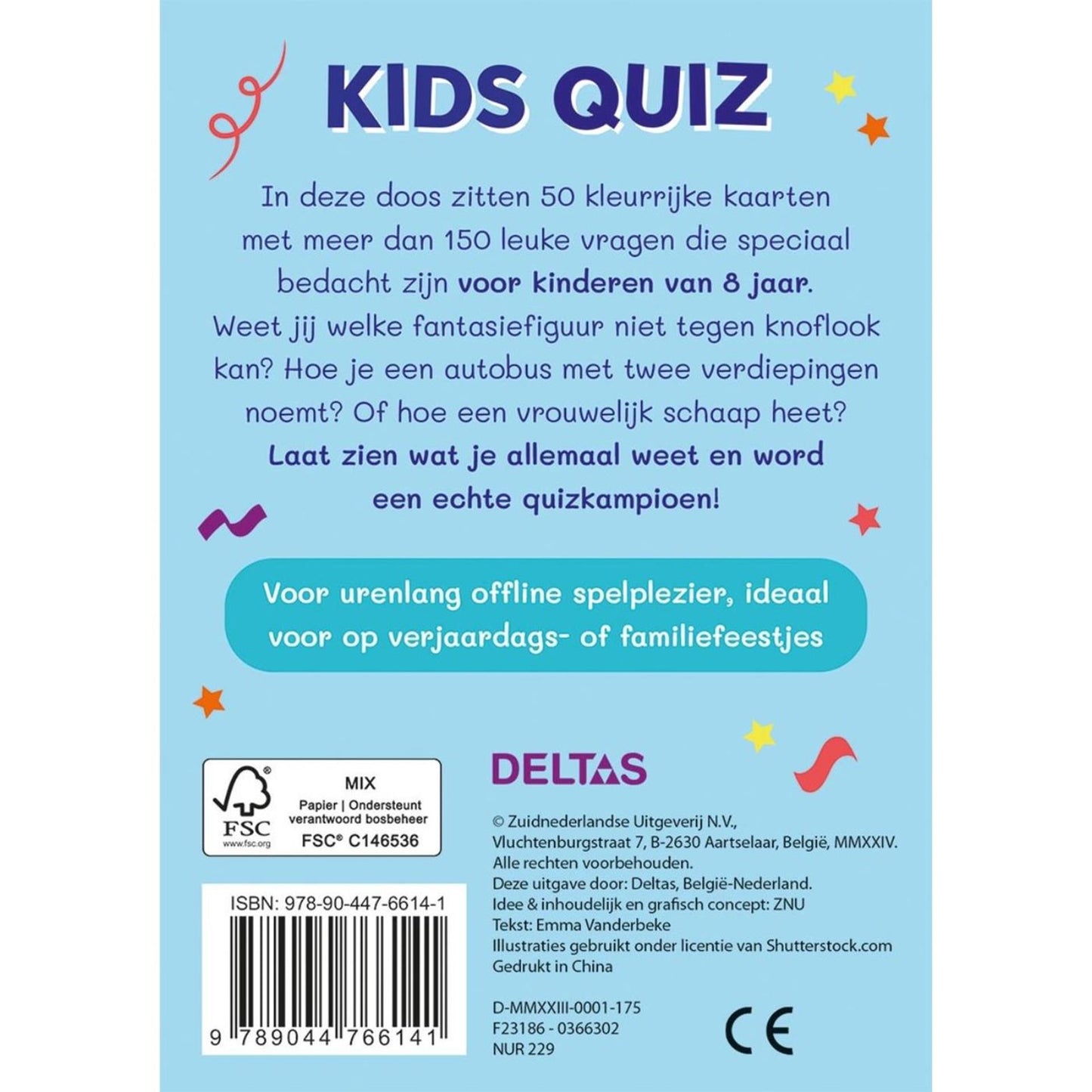 Deltas de allerleukste kids quiz (8 jaar)