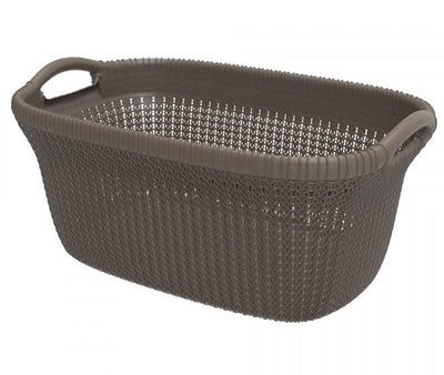 Curver knit wasmand 40ltr bruin