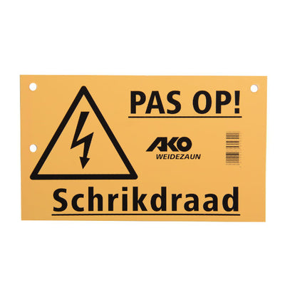 Ako bordje pas op schrikdraad