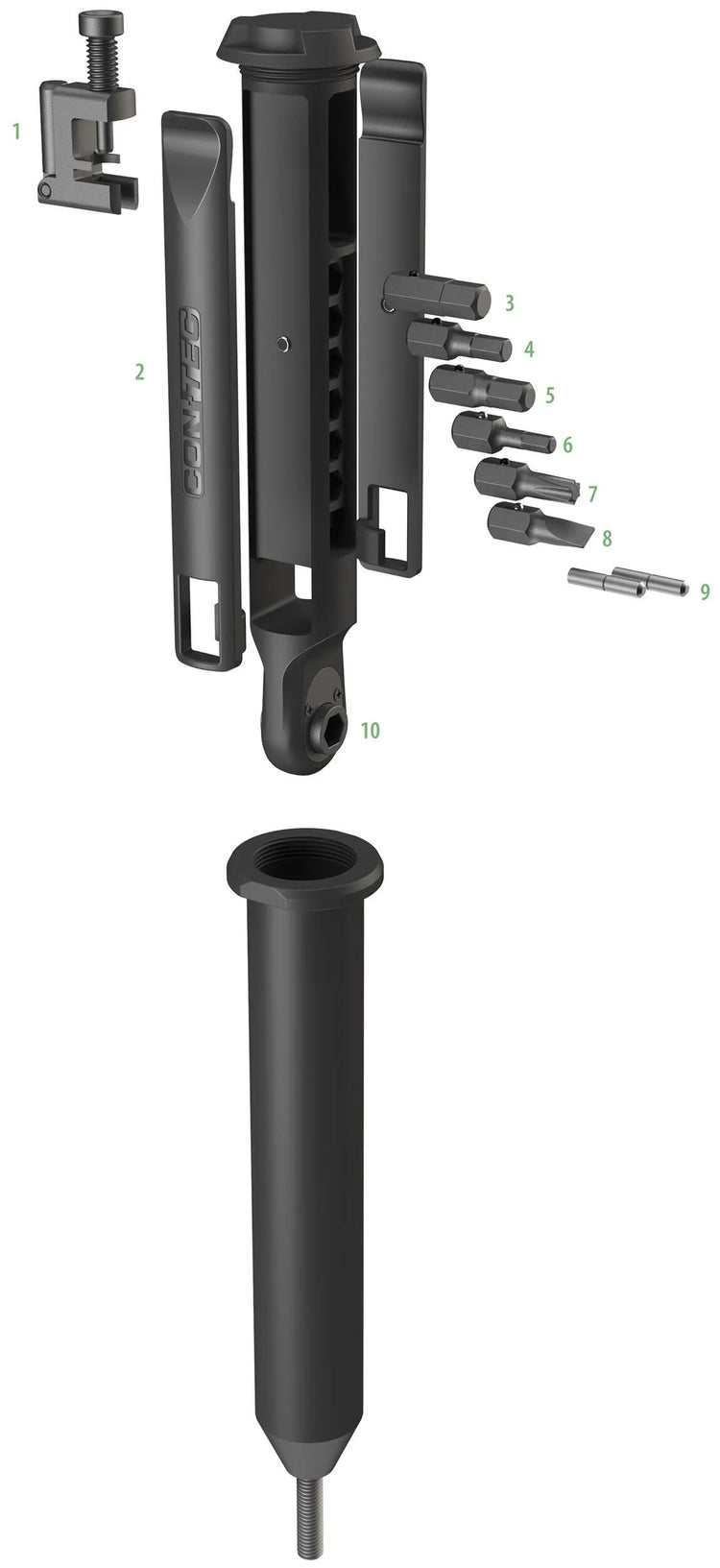 Contec multifunktionswerkzeug treasure fork ct multitool treasure fork 10 functions
