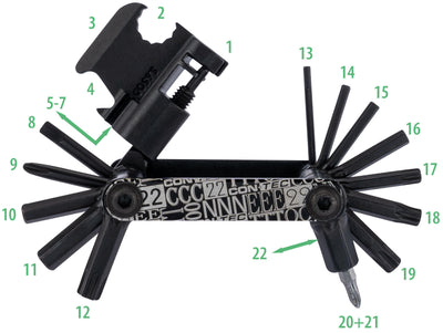 Contec multifunktionswerkzeug pocket gadget - f22 stealth ct multifunction f22 22 functions