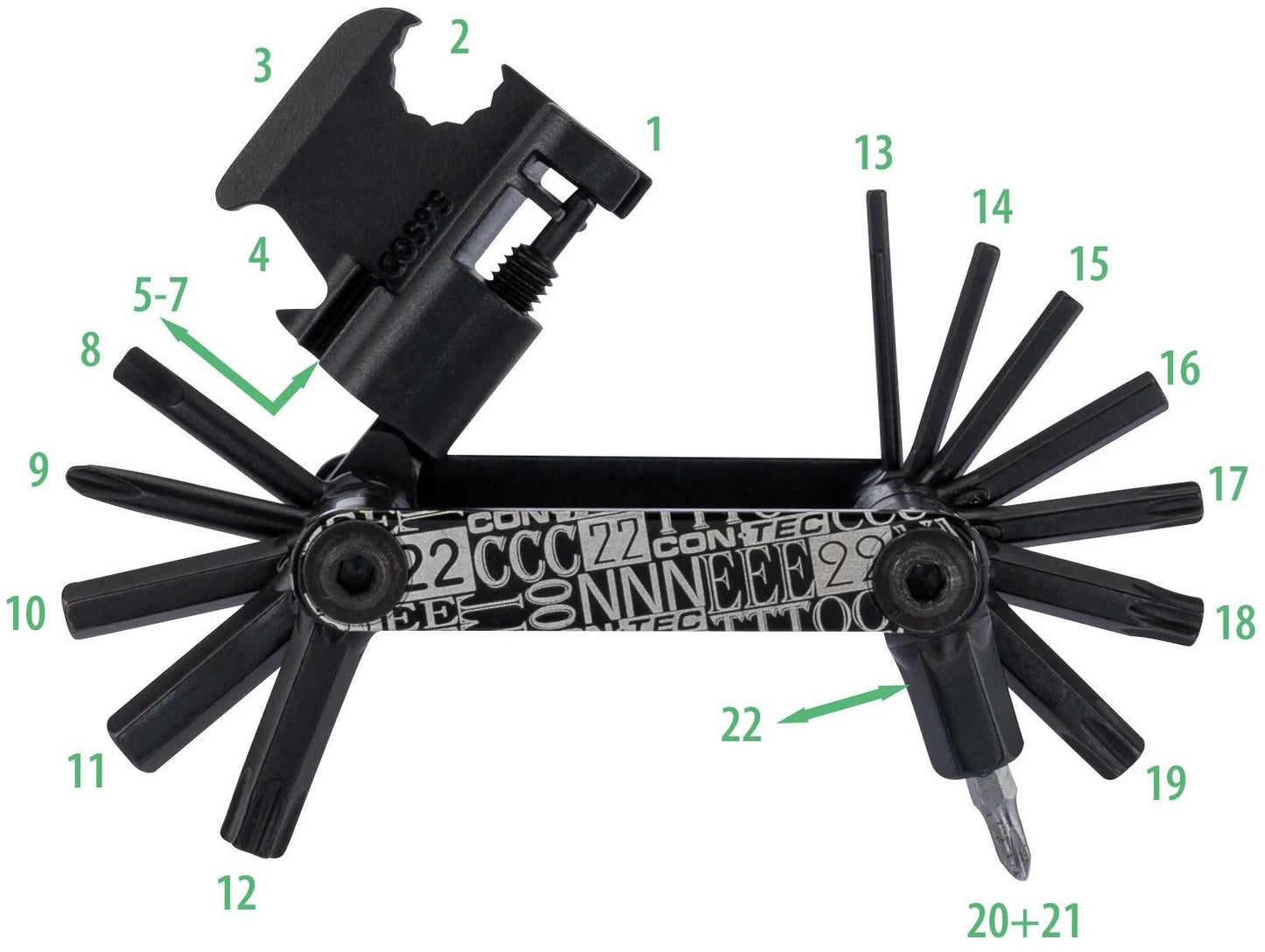 Contec multifunktionswerkzeug pocket gadget - f22 stealth ct multifunction f22 22 functions