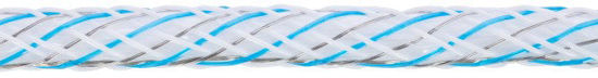 Ako platinumline afrasteringskoord 6mm 500m witblauw