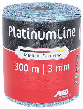 Ako platinumline schrikdraad witblauw 300m