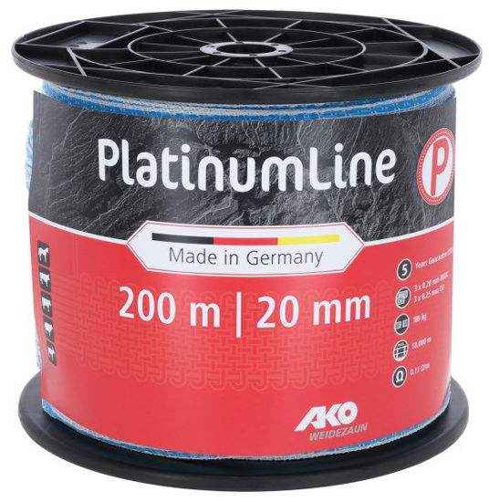 Ako platinumline schriklint 20 mm witblauw 200m