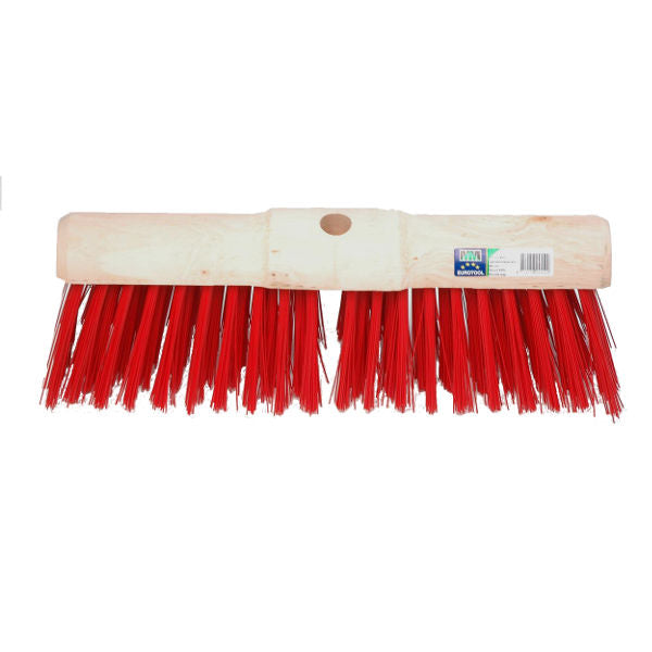Mm eurotool gemeentebezem 45cm kunstvezel rood mm