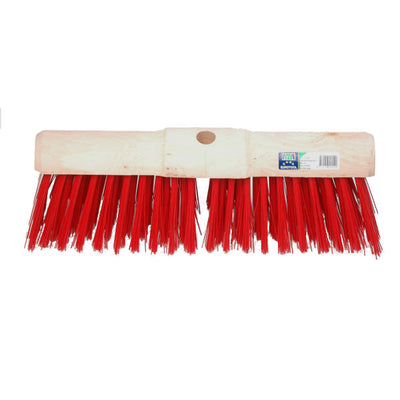 Mm eurotool gemeentebezem 45cm kunstvezel rood mm