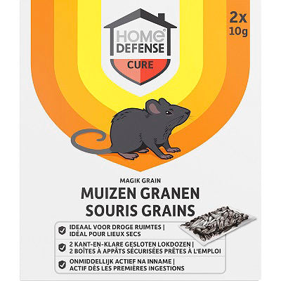 Kb bestrijding hd muizen granen alfachloralose kant en klare lokdoos 2st m