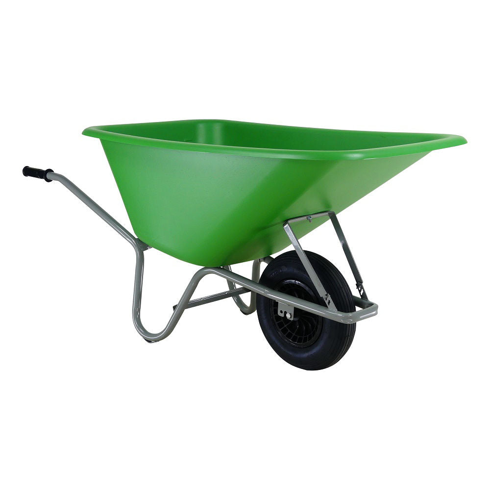 Altrad kruiwagen forza 165l hdpe bak groen luchtbandwiel