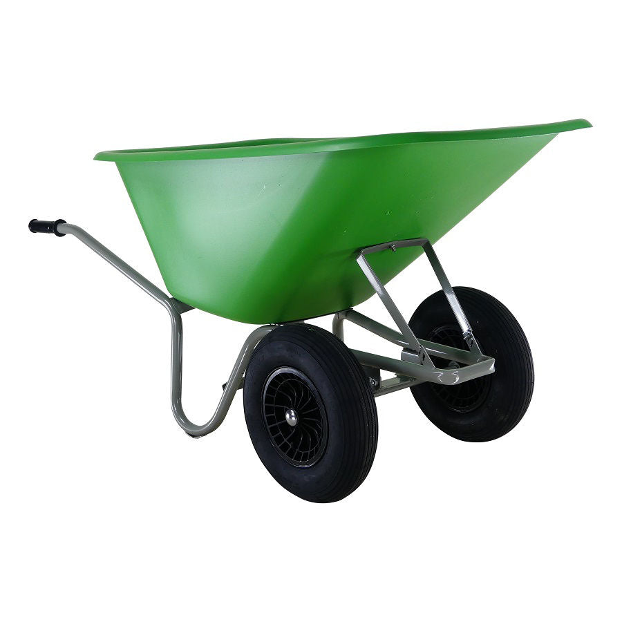 Altrad kruiwagen forza 165l hdpe bak groen 2 luchtbandwiel