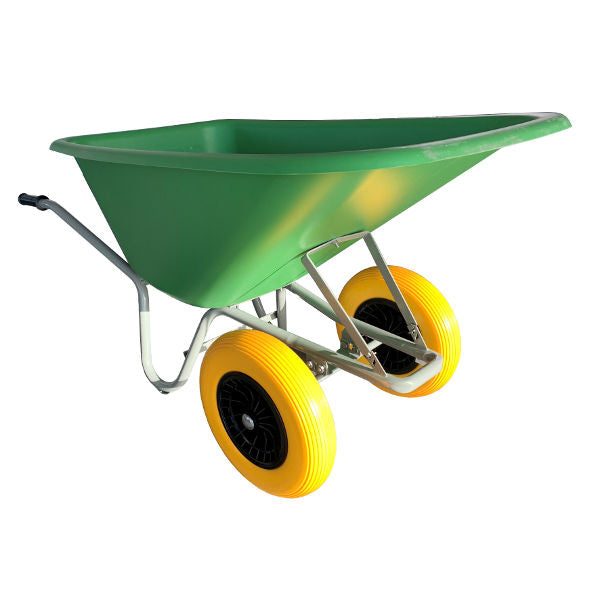 Altrad kruiwagen forza 165l hdpe bak groen 2 nml wielen