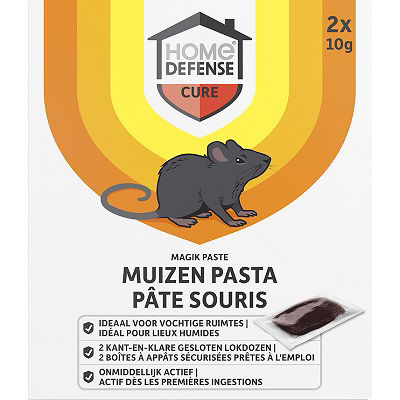 Kb bestrijding hd muizen pasta alfachloralose kant en klare lokdoos 2st ma