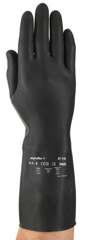 Ansell producten handschoen alphatec 87 118 natuurrubber mt l 8