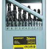 Producten boorset 19 delig hss stalen cassette