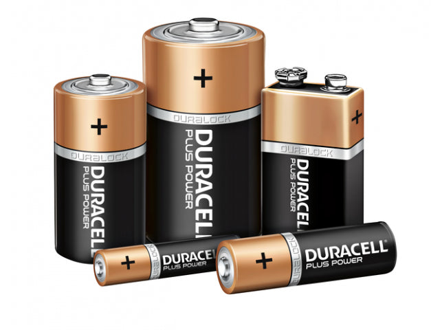 Plus Alkaline batterij AAA per 4 stuks oranje zwart