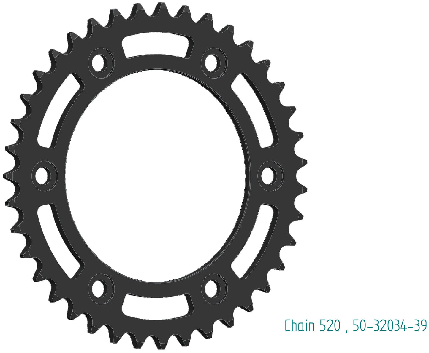 Esjot chain wheel 520 40z steel black