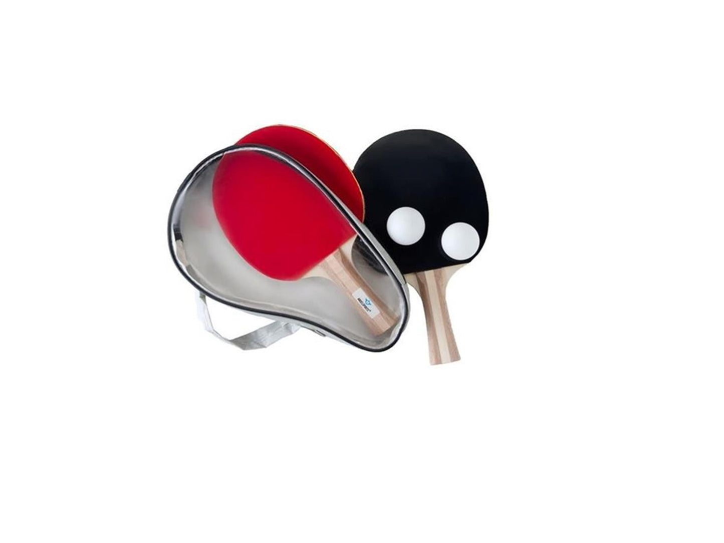 Engelhart T.T.C. set 3-ster bat met 2 ballen 40 mm rood zwart