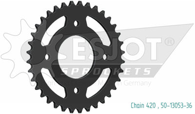 Esjot chain wheel 420 36z steel black