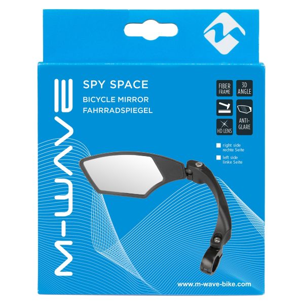 M-wave fietsspiegel spy space rechts - klemmontage (op kaart)