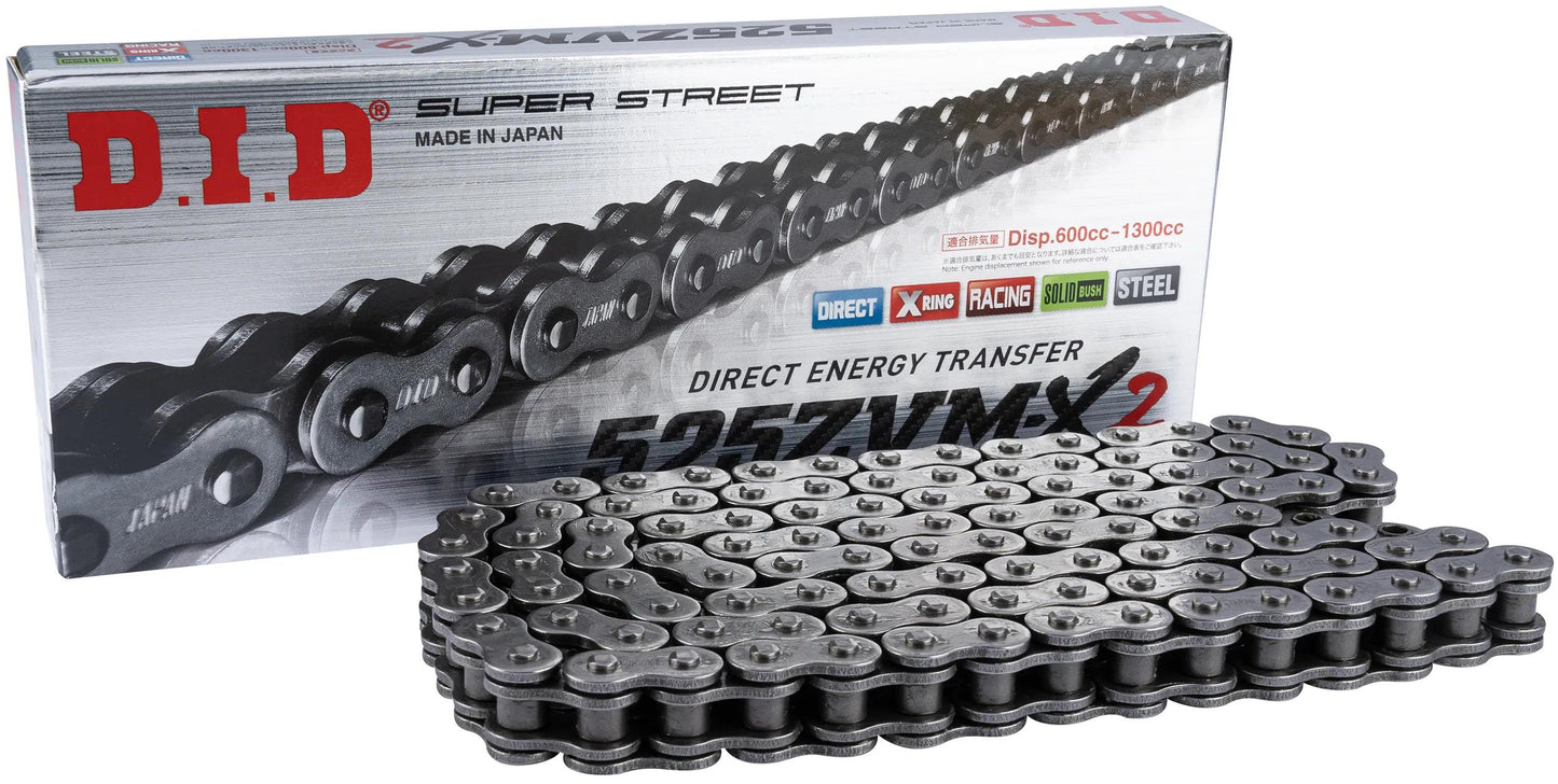 D.i.d chain did 525 zvmx2 128n grey open