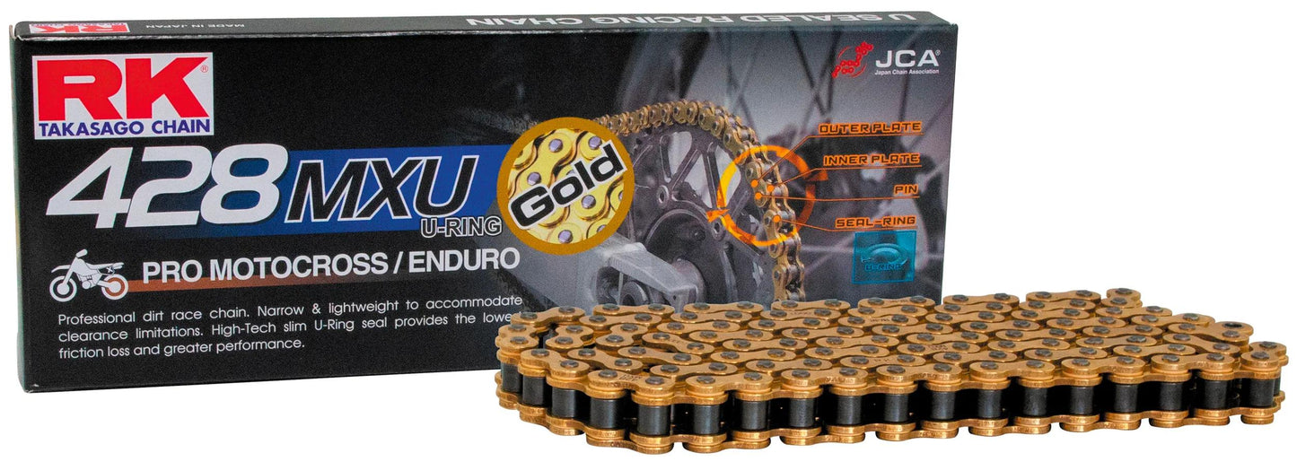 Rk chain 428 mxu 134 c gold gold open