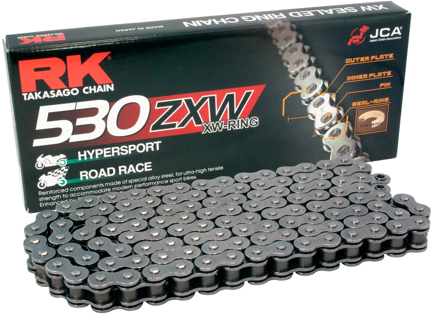Rk chains 530 zxw 102 n grey open