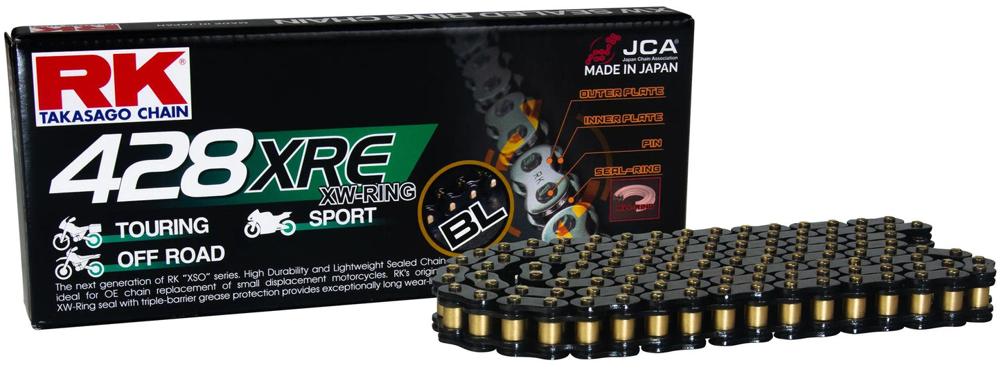 Rk chain 428 xre 134 n black open