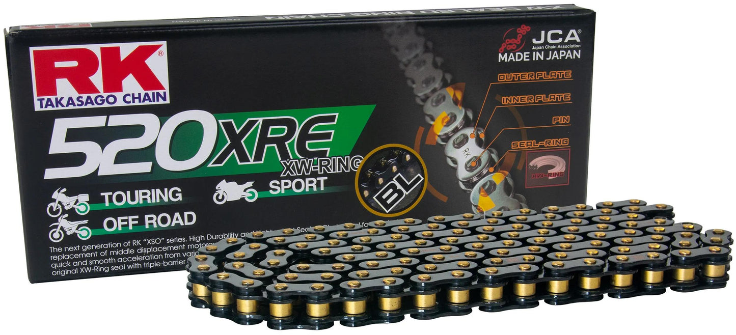 Rk chain 520 xre 104 n black open