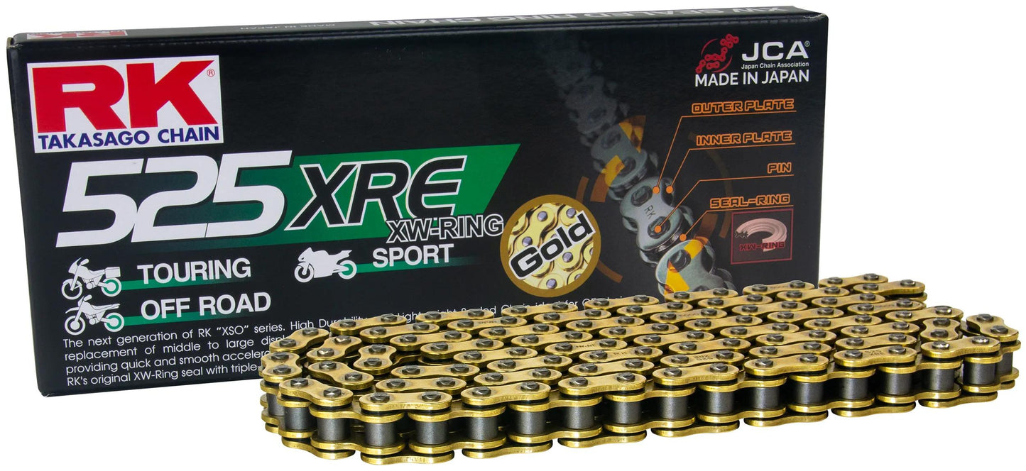 Rk chain 525 xre 106 n gold open