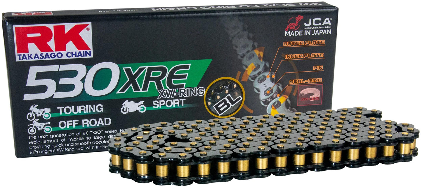 Rk chain 530 xre 108 n black open