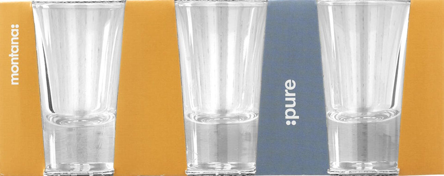 Montana pure shotglas 3-delig 40ml