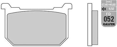 Galfer remblokken fd052 brake pad fd052 g1054 organic
