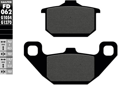 Galfer remblokken fd062 brake pad fd062 g1054 organic