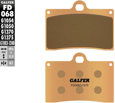 Galfer remblokken fd068 brake pad fd068 g1370 sintered metal