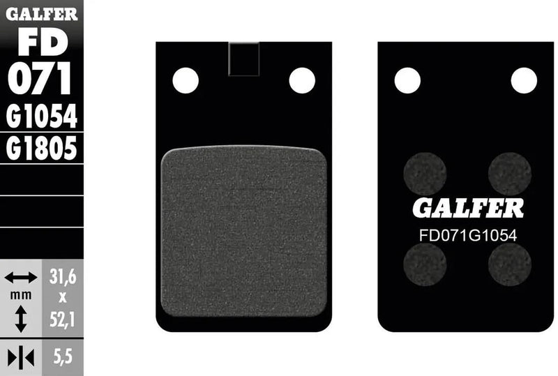 Galfer remblokken fd071 brake pad fd071 g1054 organic