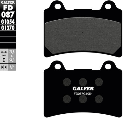Galfer remblokken fd087 brake pad fd087 g1054 organic
